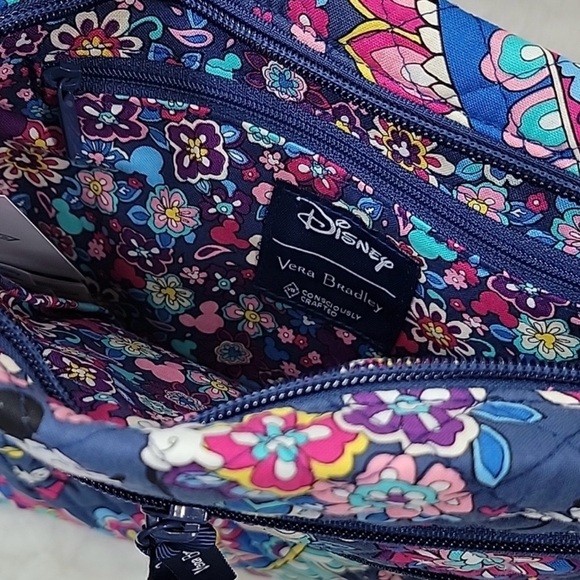 Vera Bradley Triple Zip Hipster Sensational Six Paisley - Picture 3 of 3
